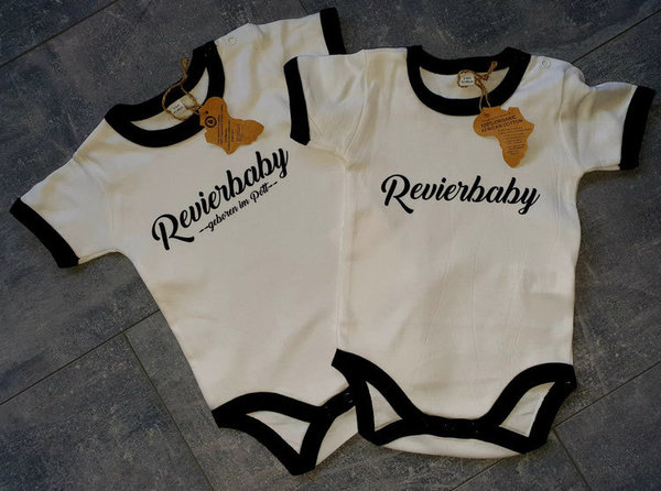 Baby Bodys Ruhrpott schwarz/weiß