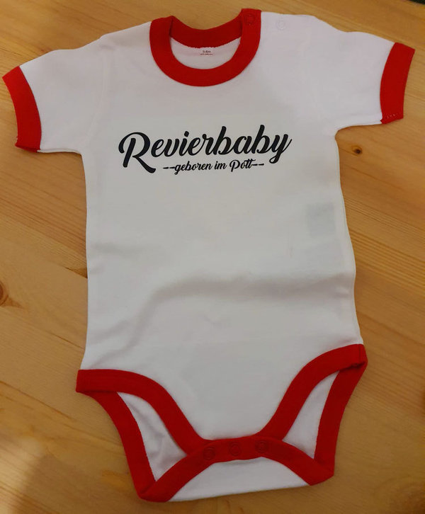 Baby Bodys Ruhrpott rot/weiß