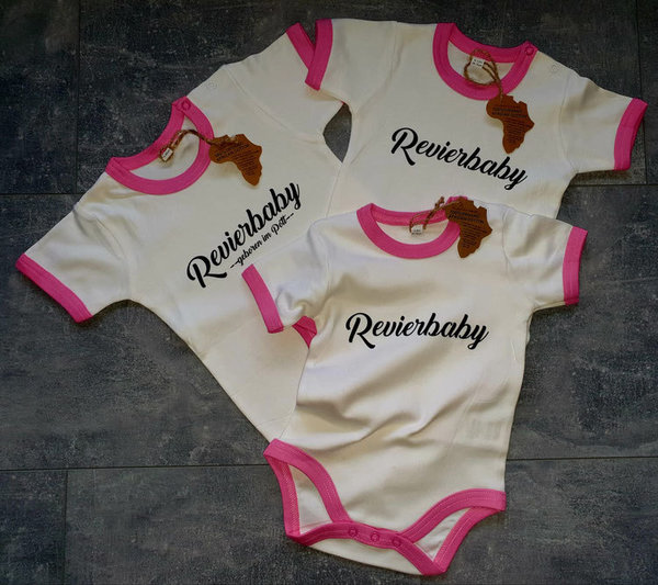 Baby Bodys Ruhrpott pink/weiß